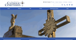 Desktop Screenshot of nolacatholiccemeteries.org